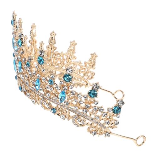 Hemobllo Barock Kristallkrone für Damen Hochzeit Braut Tiara mit Strass Prinzessin Diadem Haarband Geeignet für Geburtstagsfeiern Abschlussball und Festliche Events von Hemobllo