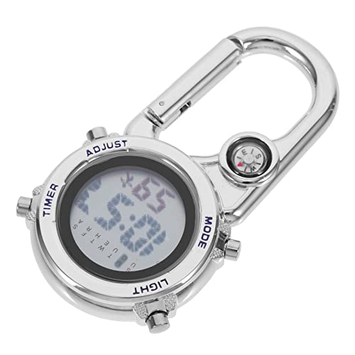 Hemobllo Bergsteigeruhr Ansteckkarabiner Uhr Clip Auf Digitaluhr Uhr Mit Kletterschnalle Outdoor-karabineruhr Digitaluhr Digitale Gürteluhr Clip-Uhr Tasche Herren Rucksack Metall Hemobllo Bergsteigeruhr Ansteckkarabiner Uhr Clip Auf Digitaluhr Uhr Mit Kletterschnalle Outdoor-karabineruhr Digitaluhr Digitale Gürteluhr Clip-Uhr Tasche Herren Rucksack Metall von Hemobllo