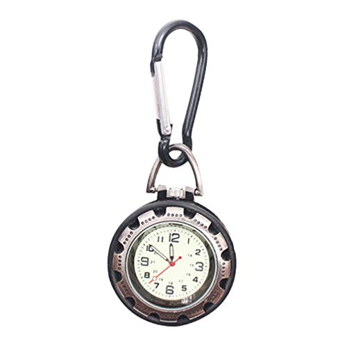 Hemobllo 1stück Clip Uhr Mit Fluoreszierendem Zifferblatt Multifunktionale Fob Uhr Für Outdoor-enthusiasten Für Bergsteiger Robustes Design Weiß Und Bronze Langlebig Und Praktisch Für von Hemobllo