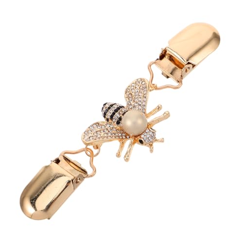 Hemobllo Bienen Brosche Cardigan Clip für Damen Retro Emaille Pullover Schal Clips Vielseitiger Strickjacken Kragen Schmuck Unisex Anstecknadel für Hemd und Anzug Modisches Accessoire von Hemobllo