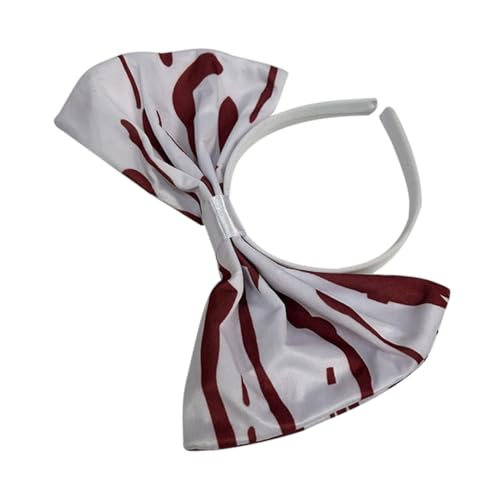 Hemobllo Blutrotes Schleifen Haarreif Party Haarreifen Bowknot Haar Accessoire Leicht für Halloween Karneval Cosplay Damen Mädchen von Hemobllo