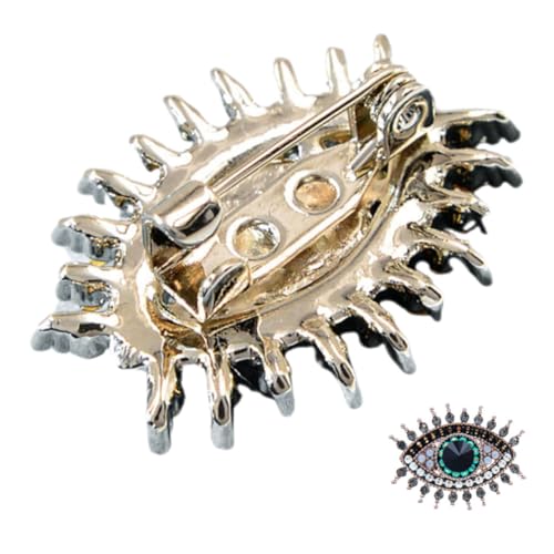 Hemobllo Evil Eye Brosche Mit Strass Für Damen Metall Pin Zur Dekoration Von Kleidung Schals Und Hüten Robust Und Leicht Für Partys Und Business-anlässe von Hemobllo