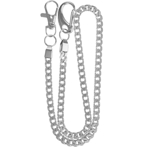 Hemobllo 1stück Herren Hosenkette Silberne Metallkette Für Jeans Und Geldbörse Modisches Punk Accessoire Langlebige Schlüssel Taschenkette Für Männer von Hemobllo