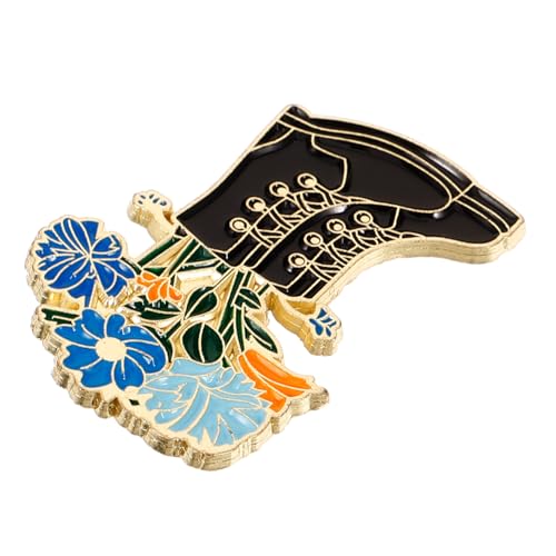 Hemobllo Brosche für Damen Kleidung Metall Anstecknadel in Blumen Stiefel Form Lapel Pin Langlebiges Design Stilvolles Accessoire für Pullover und Blusen Hemobllo Brosche für Damen Kleidung Metall Anstecknadel in Blumen Stiefel Form Lapel Pin Langlebiges Design Stilvolles Accessoire für Pullover und Blusen von Hemobllo