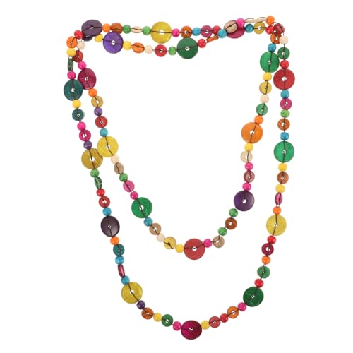 Hemobllo Bunte Böhmische Mehrlagige Halskette Damen Vintage Kokosnussschale Perlen Modeschmuck Schmuck für Alltag Party Strand Hemobllo Bunte Böhmische Mehrlagige Halskette Damen Vintage Kokosnussschale Perlen Modeschmuck Schmuck für Alltag Party Strand von Hemobllo