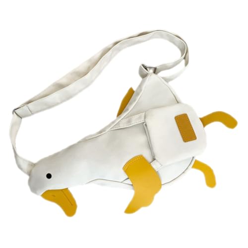 Hemobllo Cartoon Crossbody Bag Damen Leicht Kleine Schultertasche Mit Reißverschluss Für Outdoor Handys Und Kleinigkeiten Weiche Flexible Geldbörse Weiß von Hemobllo