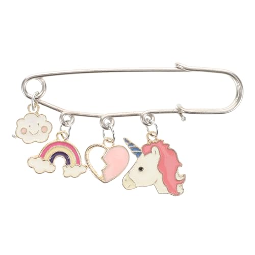 Hemobllo Cartoon Metallbrosche Anstecknadel mit Einhorn Herz und Regenbogen Design Legierung Modischer Anstecker für Kleidung Rucksack Dekoration Einfach zu Befestigen für Partys und Hemobllo Cartoon Metallbrosche Anstecknadel mit Einhorn Herz und Regenbogen Design Legierung Modischer Anstecker für Kleidung Rucksack Dekoration Einfach zu Befestigen für Partys und von Hemobllo