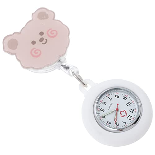 Hemobllo Clip Taschenuhr Schlüsselanhänger Für Frauen Taschenuhren Für Herren Ostern Uhr Geschenk Steampunk-Accessoires Fob Uhr Digital Student Kieselgel Spule Geschenk Für Frauen von Hemobllo