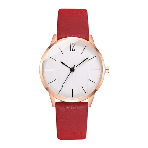 Hemobllo Anschauen Damenuhr Achte Auf Mädchen Analoguhren Für Damen Achten Sie Auf Frauen Quarzuhren Für Damen Armbanduhr Modische Uhr Handgelenk Lederuhr Pflege Student Glas Geschenk von Hemobllo