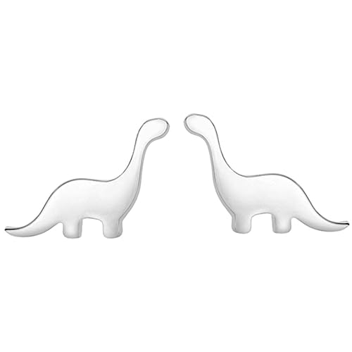 Hemobllo Dinosaurier-ohrstecker Für Damen Mädchen Zierliche Schmuck-ohringe Silberne Ohrstecker Antiallergisch Für Geburtstag Hochzeit Verabredungen von Hemobllo