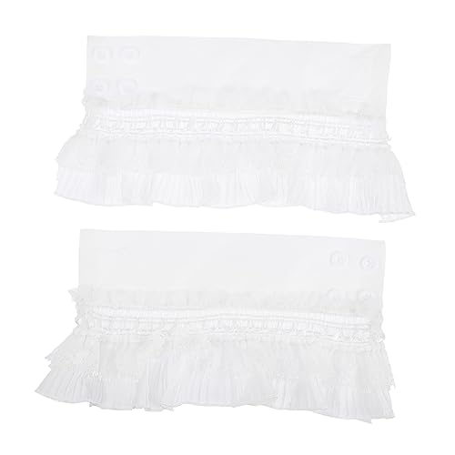Hemobllo Damen Spitzen Fake Manschetten Spitzenärmel Dekorative Rüschen Ärmelmanschetten Weiche Wiederverwendbare Kleidungsmanschetten Für Blusen Pullover von Hemobllo