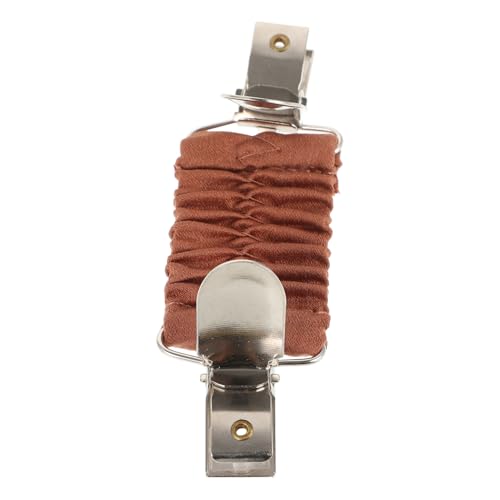 Hemobllo Damen Strickjacken Clip mit Stoffdesign Verstellbarer Sweater Clip zur Taillenbetonung Vielseitiger Schal und Kleidclips Eleganter Cardigan Verschluss in Hellbraun von Hemobllo