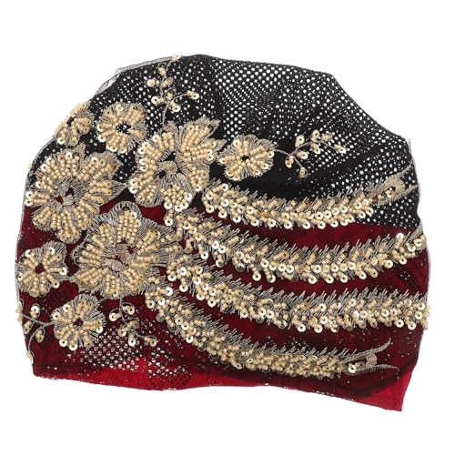 Hemobllo Damen Turban Hut mit Großen Perlenblumen Atmungsaktive Kopfbedeckung im Ethno Stil Headwrap für Stilvolle Mütze für Haarwickel Accessoires Hemobllo Damen Turban Hut mit Großen Perlenblumen Atmungsaktive Kopfbedeckung im Ethno Stil Headwrap für Stilvolle Mütze für Haarwickel Accessoires von Hemobllo
