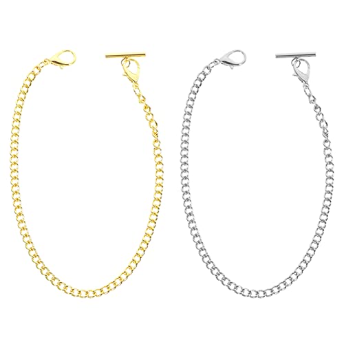 Hemobllo 2stücke Metall Hosenkette Für Taschenuhr Dekorative Geldbörsenkette Und Langlebige Kleidung Accessoires Für Jeans Und Freizeitoutfits Ergänzung Für Outfit von Hemobllo