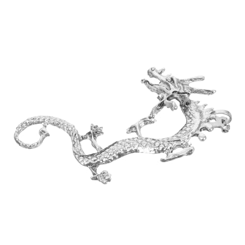 Hemobllo Dragon Ohrclip Metall Ohrklemme Damen Punk Stil Geometrisch Kreatives Design Leicht Komfortabel Ohrloch Schmuck Accessoire für Frauen und Teenager von Hemobllo