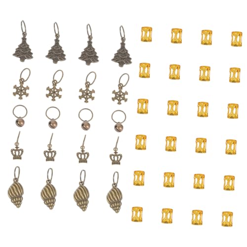 Hemobllo Dreadlocks Haarschmuck Haarringe für Zöpfe Verstellbare Hohlgeprägte Dreadlock Manschetten Robuste Haar Accessoires für Locs Einfaches Befestigen Vielseitig für Damen und Herren von Hemobllo