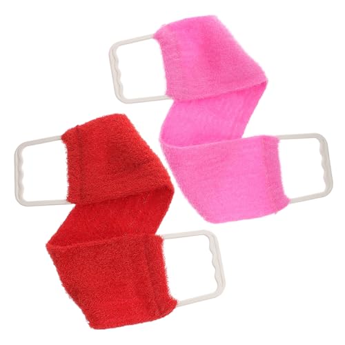 Hemobllo Einfarbiger Badeschrubber für Männer Doppelseitiger Massagegurt zur Hautpeeling Rückenschrubber für Sanfte Körperreinigung Spa Handtuch für Glatte Hautpflege und Verbesserte von Hemobllo