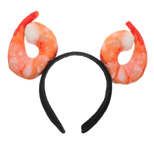Hemobllo Lustiges Shrimp Haarband Quirliges Kostüm-accessoire Für Partys Cosplay Und Fotoshootings Originelles Kopfschmuck Für Damen Und Herren von Hemobllo