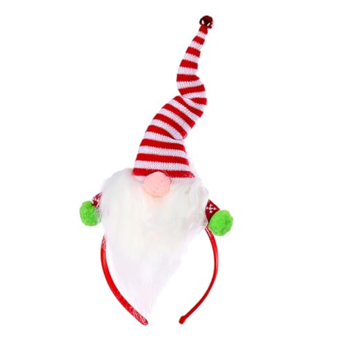 Hemobllo Einzigartiges Stirnband Weißer Bart Haarreifen für Weihnachten Bequemes Langlebiges Haaraccessoire und Erwachsenengerecht Wiederverwendbar Festliche Kopfbedeckung für Party und von Hemobllo
