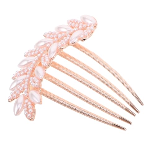 Hemobllo Eleganter Braut Haarschmuck Perlen Haarkamm aus Legierung Dekorativer Hochzeit Haarkamm für Damen Stilvoller Schmuck für Verlobung und Festliche Anlässe Hemobllo Eleganter Braut Haarschmuck Perlen Haarkamm aus Legierung Dekorativer Hochzeit Haarkamm für Damen Stilvoller Schmuck für Verlobung und Festliche Anlässe von Hemobllo