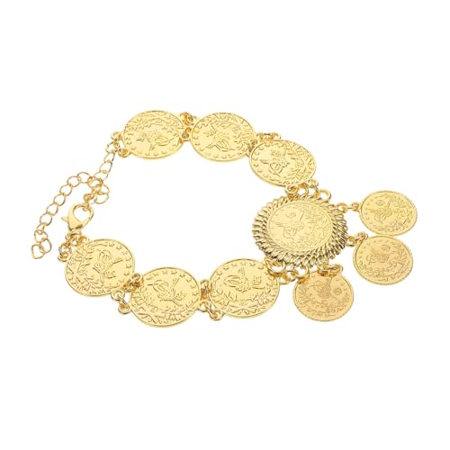 Hemobllo Elegantes Gold Fußkettchen Damen Leichter Schmuck mit Quasten Bequemes Hochzeits Fußband für Braut Stilvolle Fußkette für Festliche Anlässe und Strandtrage von Hemobllo