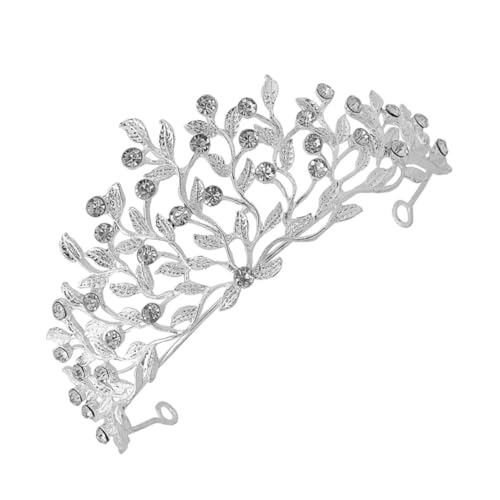 Hemobllo Elegantes Silberfarbenes Strass Haarreif Diadem mit Funkelnden Kristallen Leichtes Komfortables Braut Haaraccessoire für Hochzeit Party und Festliche Anlässe Vielseitig Tragbar von Hemobllo