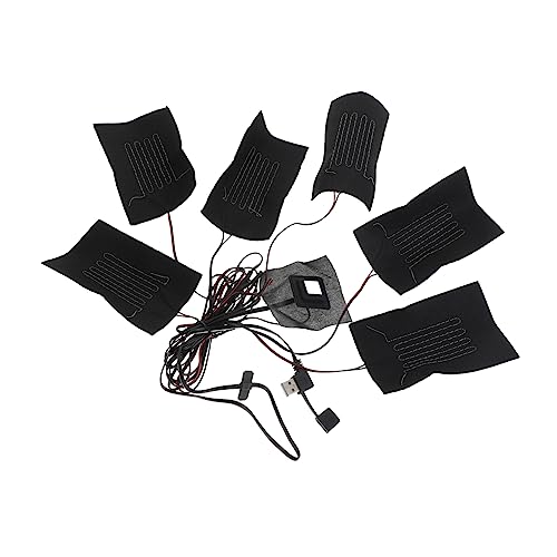 Hemobllo Elektrisches Heizkissen Carbonfaser Heizmatte Verstellbar Komfortabel Langlebig Wärmepad für Kleidung Temperaturregelung Fördert Durchblutung Geeignet für Damen und Alltag von Hemobllo