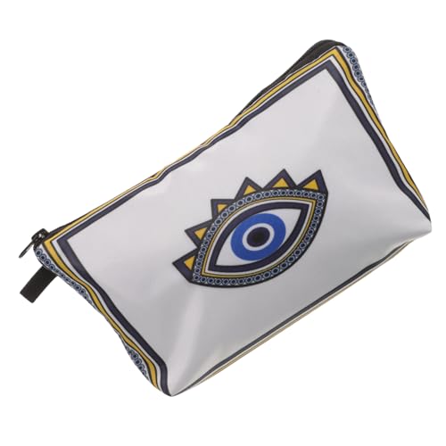 Hemobllo Evil Eye Make Up für Damen Reißverschlusstasche für Reisen und Stilvolle Kosmetiktasche mit Einzigartigem Design Praktischer Organizer für Make Up von Hemobllo