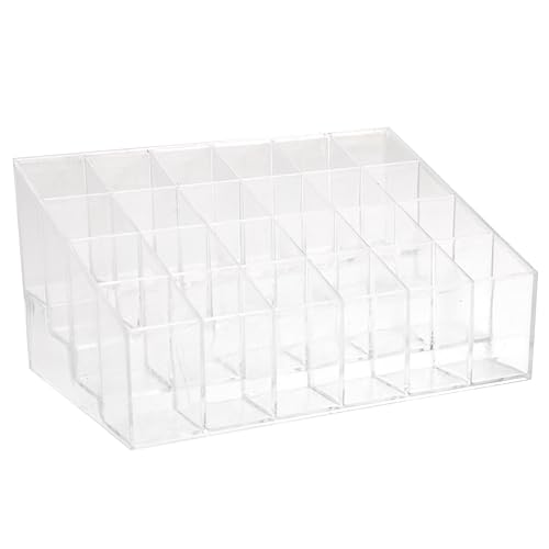 Hemobllo Fächer Klarer Acryl Lippenstift Organizer Make Up Display Halter für Kosmetik Lippenstift Mascara und Pinsel für Zuhause und Profis Robustes Langlebiges Material Hemobllo Fächer Klarer Acryl Lippenstift Organizer Make Up Display Halter für Kosmetik Lippenstift Mascara und Pinsel für Zuhause und Profis Robustes Langlebiges Material von Hemobllo