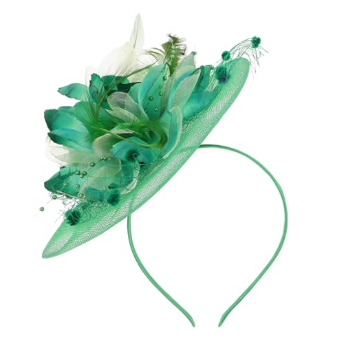 Hemobllo Braut Hut Fascinator Mit Netzschleier Und Blume Haarschmuck Für Teeparty Hochzeit Fest Accessoire Clip Klammer von Hemobllo