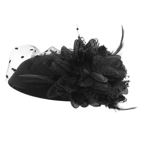 Hemobllo Fascinator-hut Im Vintage-stil Haarspange Für Damen Geeignet Für Cocktailpartys Teepartys Halloween Und Weihnachten Verarbeitung Einfach Aufzusetzen Und Angenehm Zu Tragen von Hemobllo