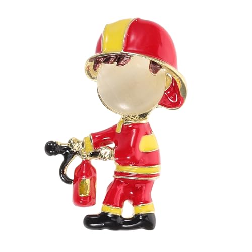 Hemobllo Feuerwehr Brosche aus Legierung Ölresistente Sicherheitsnadel Modischer Damen Anstecker für Kleidung Vielseitig als Schal und Mantel Accessoire Leicht und Tragbar für Alltag und von Hemobllo