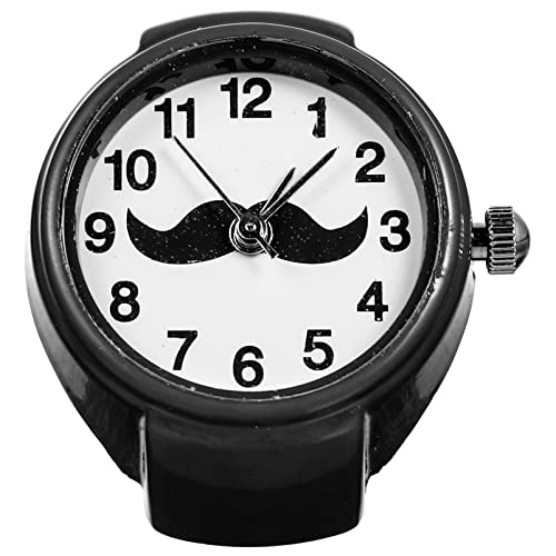 Hemobllo Ringuhr Finger Reloj Deportivo para Hombre Herzringe Für Frauen Modeuhren Für Damen Betrachten Modisches Rundes Unisex-zifferblatt Uhr Ringförmig Mini Abs Füllstoff Liebhaber von Hemobllo