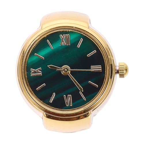 Hemobllo Vintage Ringuhren: Elastisch Ring Band Uhr, Modische Uhren,Uhrenring Geschenk für Damen Herren von Hemobllo