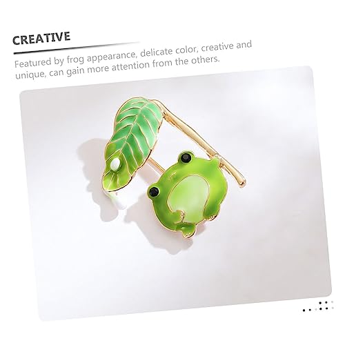Hemobllo Frosch Brosche aus Hochwertiger Legierung Tier Anstecknadel für Kleidung Rucksack Schal Unisex Mode Accessoire Langlebig und Stilvoll für Damen und Herren von Hemobllo