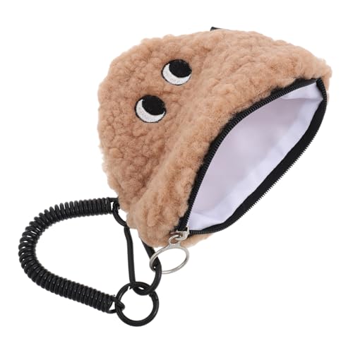 Hemobllo Plüsch Münzgeldbörse Mit Reißverschluss Cartoon Niedlich Onigiri Tasche Klein Schlüsselanhänger Wechselgeldbeutel Mini Aufbewahrungstasche Kawaii von Hemobllo