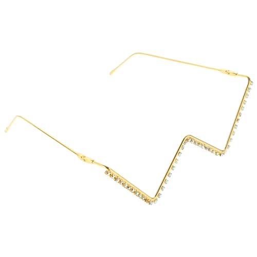 Hemobllo Gläserrahmen mit Funkelnden Strasssteinen Leichtes Dekoratives Brillengestell für Damen Modisches Accessoire für Partys und Alltag Geeignet für Frauen und Mädchen von Hemobllo