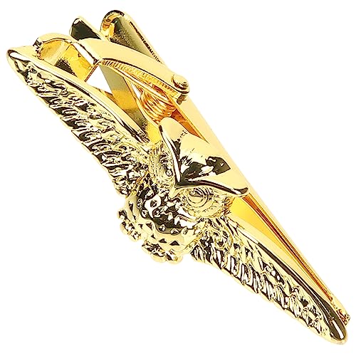 Hemobllo Goldene Krawattenklammer Herren Business Anzug Eulen Regular Tie Bar Clip Stilvoll für Hochzeit und Büro Geeignet von Hemobllo