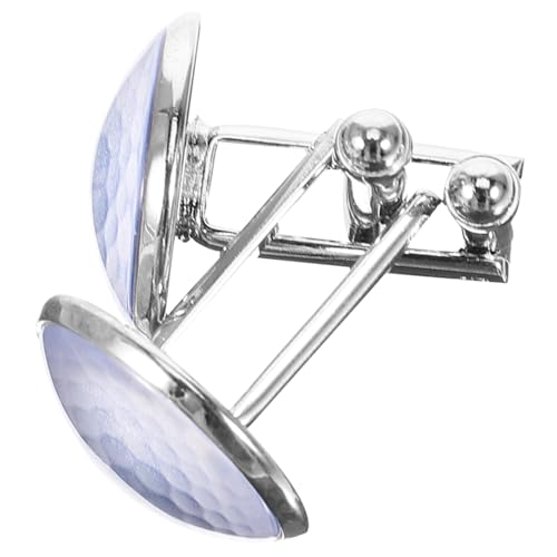 Hemobllo Golf Manschettenknöpfe aus Metall und Kleine Runde Cufflinks für Damen und Herren Eleganter Business und Hochzeits Schmuck Sichere und Langlebige Herren Manschettenknöpfe von Hemobllo