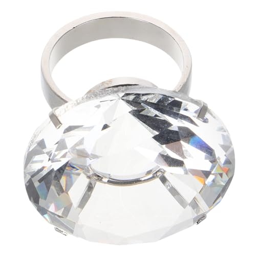 Hemobllo Großer Hochzeit Ring Dekoration Kristallring mit Funkelndem für Verlobungen Jubiläen und Festliche Anlässe als Einzigartiges Deko Accessoire von Hemobllo