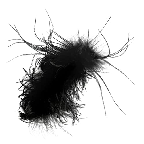 Hemobllo Haarkralle mit Federschmuck Rutschfest und Strapazierfähig Dekorative Haarspange für Damen Geeignet für Partys Feiern und Alltag Langlebiger Haarschmuck mit Stilvollem Design von Hemobllo