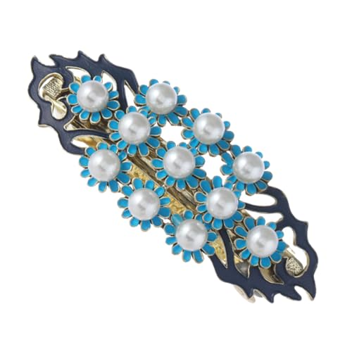 Hemobllo Vintage Perlen-blumen-haarclip Für Damen Metall-haarspangen Im Traditionellen Chinesischen Stil Mit Luxuriösen Akzenten Für Hochzeiten Und Besondere Anlässe von Hemobllo