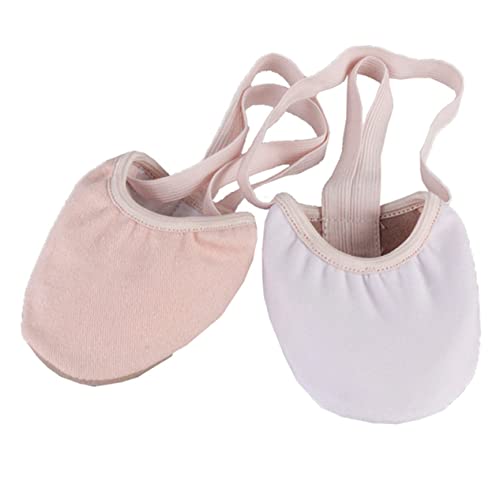 Hemobllo Halbsohlen Ballettschuhe Damen Elastisch Atmungsaktiv rutschfest Professionelle Spitzenschuhe für Ballett Yoga Tanztraining von Hemobllo