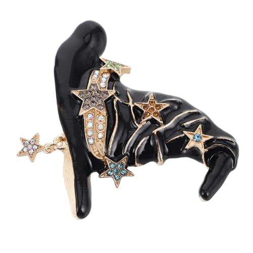 Hemobllo Halloween Brosche Hexenhut aus Metall mit Funkelnden Strasssteinen Unisex Anstecknadel für Kleidung Pullover Jacken Vielseitiges Accessoire für Männer und Frauen Festlicher von Hemobllo