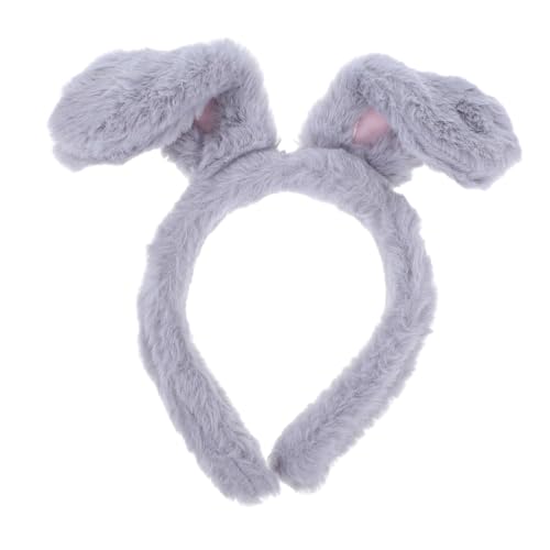 Hemobllo Hasenohren Haarreif und Frauen Weiches Plüsch Stirnband Leichtes Langlebiges Accessoire für Party Kostüm und Tägliche Dekoration von Hemobllo