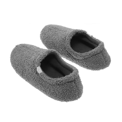 Hemobllo Hausschuhe Damen Kuschelig Gefüttert Plüsch Memory Foam Komfortable Winter Haus Schuhe Weiche Rutschfeste Slipper Für Innenbereich Wärme Fußbett von Hemobllo