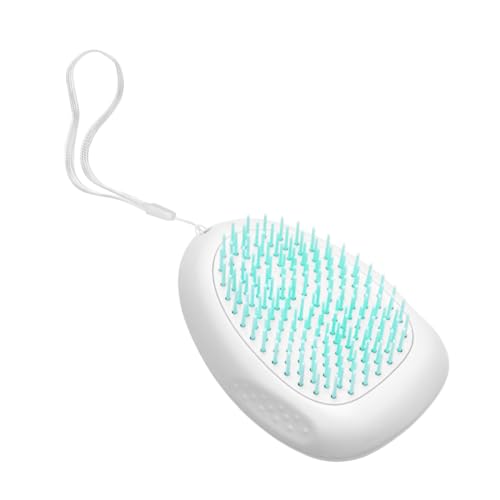 Hemobllo Haustierkamm Für Hund Und Katze Tierhaarbürste Mit Aufhängeschlaufe Leicht Zu Reinigen Mit Knopf Zum Entfernen Von Lose Haaren Und Hautschuppen Rutschfester Griff Für Bequemes Pfle von Hemobllo