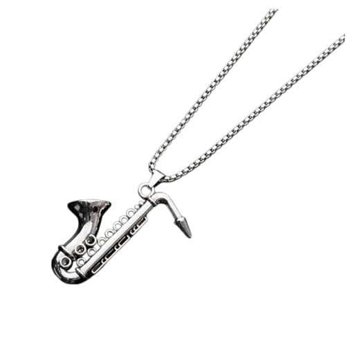 Hemobllo Herren Anhänger Kette Punk Sweater Chain Halskette Langlebiges Leichtes Accessoire für Vielseitige Streetwear und Hip Hop Style Unisex Schmuckstück von Hemobllo