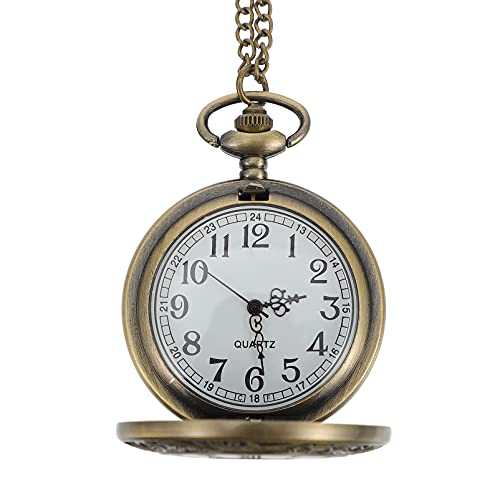Hemobllo 1stück Vintage Taschenuhr Mit Römischen Ziffern Elegante Hängeuhr Mit Stabiler Kette Präzise Zeitmessung Für Damen Und Herren Für Freunde Und Familie von Hemobllo