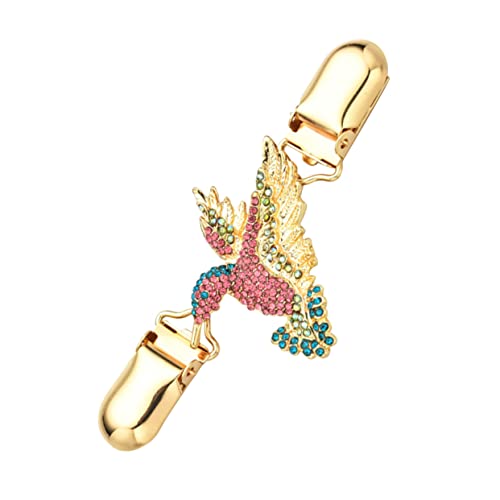 Hemobllo Hochwertiger Pullover Clip mit Glänzenden Strasssteinen Eleganter Cardigan Verschluss aus Legierung Modischer Schalhalter für Damen Vielseitig Einsetzbar für Strickjacken Schals von Hemobllo